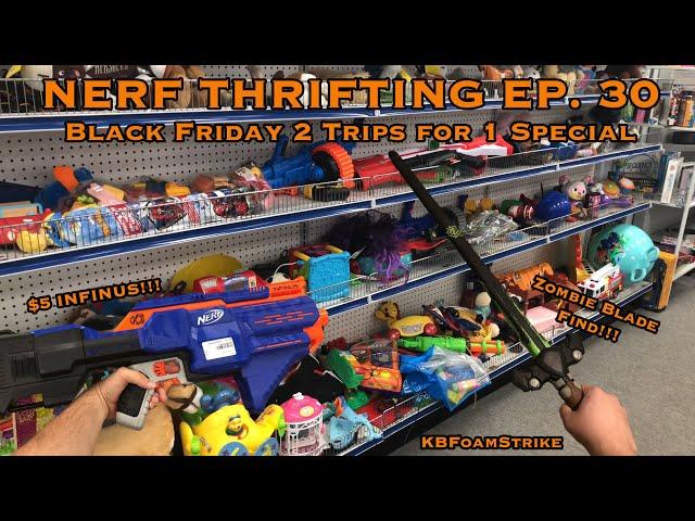 KBFoamStrike's NERF THRIFTING Vlog EP. 30: Black Friday 2 for 1 Special! Infinus Find and More!!!