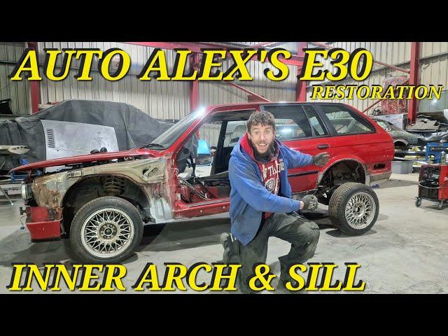 Restoring Auto Alex's Rusty Financial Mistake! Classic BMW E30 Jacking Point, Arch & Sill Repair