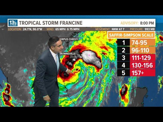 Tropics Update: Tropical Storm Francine on its way to becoming a hurricane