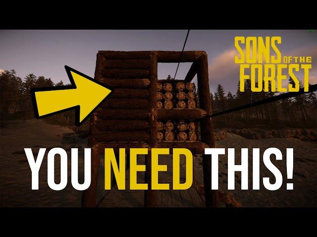 Sons of the Forest Tips - 3 MUST HAVE Builds for your Base!