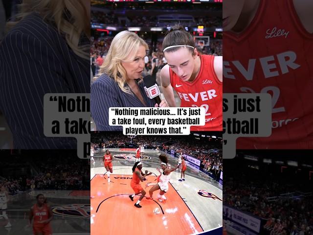 Caitlin Clark on her flagrant 1 on Angel Reese