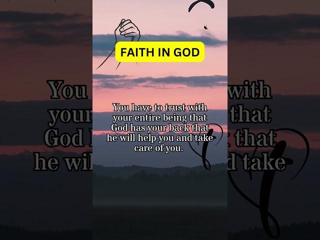 Faith in God  #faith #god #bible