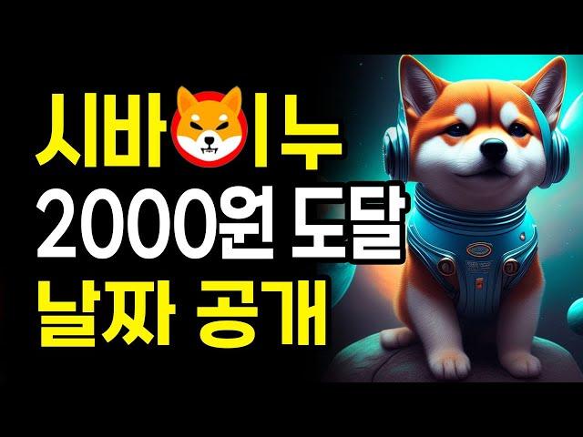 시바이누 2천원 도달 날짜 공개! (FEAT. 밈코인 100,000% 프로젝트)