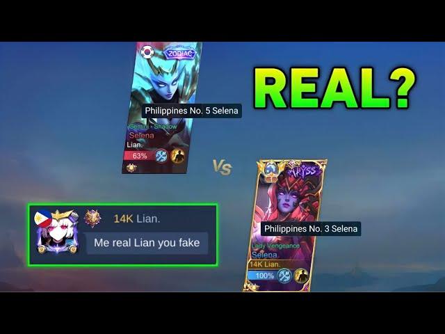 LIAN VS TOP 5 PHILIPPINES SELENA FAKE LIAN! HE DESTROY ME?!