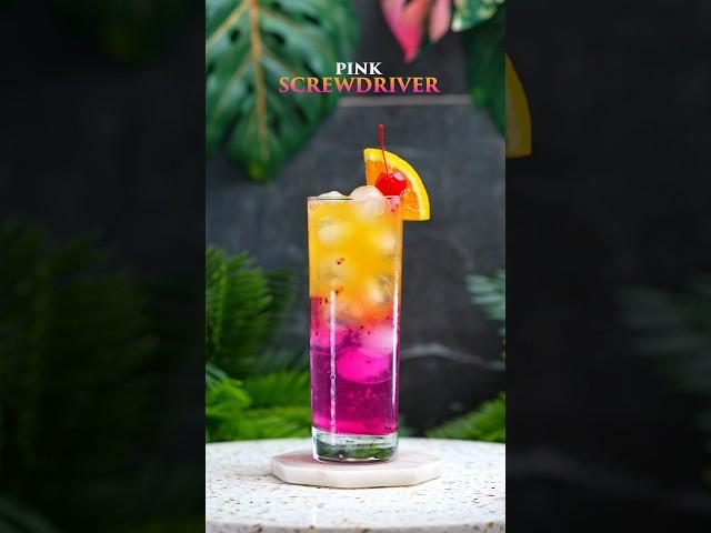 Pink Screwdriver   #alcohol #bar #bartender #bartenderlife #cocktailrecipe #cheers