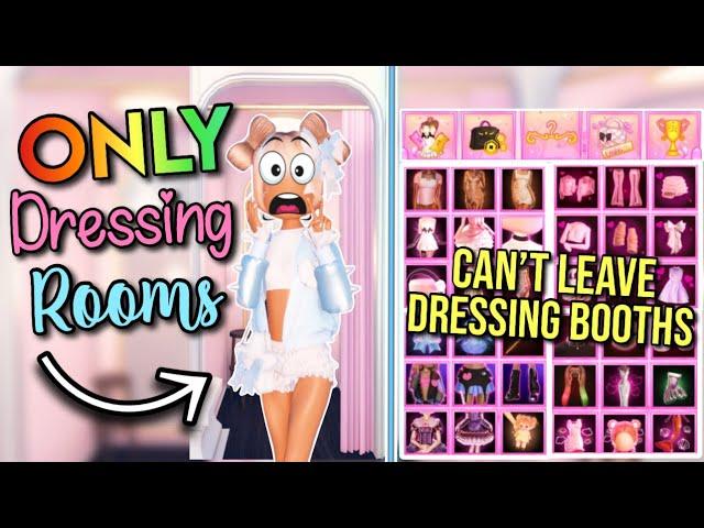 ONLY USING THE DRESSING ROOMS FOR EVERY THEME IN DRESS TO IMPRESS | Roblox Dress To Impress