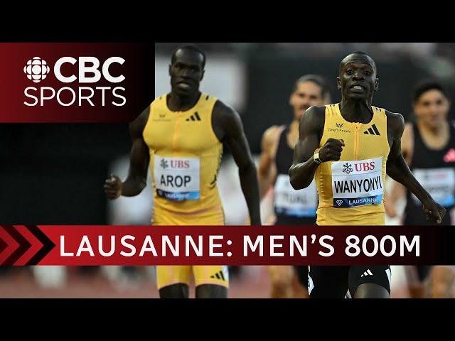 Olympic silver medallist Marco Arop takes part in the men's 800m at Lausanne Diamond League