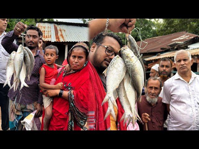 জেলে দম্পতি এবং মা ছেলের কাছ থেকে সন্ধ্যা নদীর টাটকা ইলিশ কিনলাম নদীর পার থেকেই  Best Experience