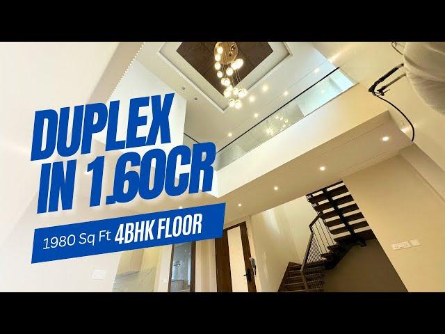 LUXURY DUPLEX FLOOR IN GATED BLOCK | 1.60 CR