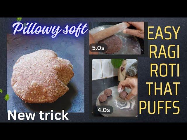 Easy Ragi Roti Recipe ( New Trick for Soft Finger Millets Chapati Recipe)