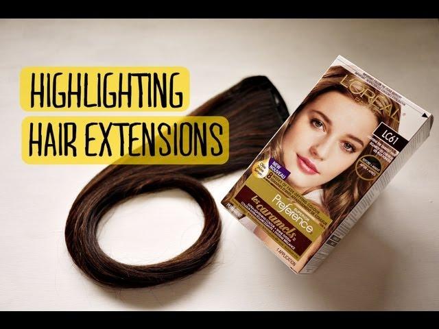 How to : Highlight your hair extensions