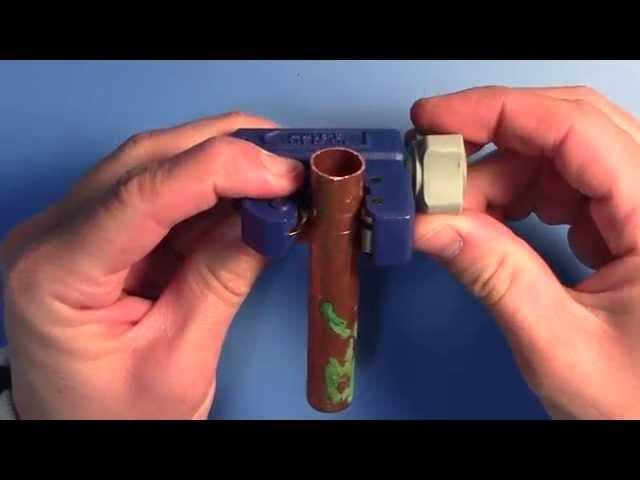 How to cut copper tube with a  pipe cutter tool