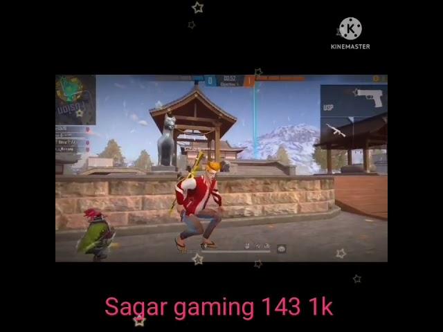 @Sagar gaming 143_ My new_️ video_ Free Fire channel _subscribe[ kar do[ please_[ bhai@_] 