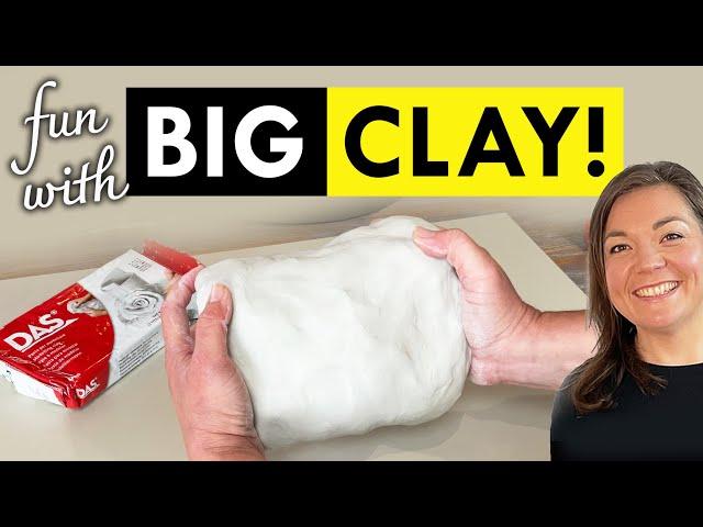 Air Dry Clay TIPS : Going BIG : DIY LARGE CLAY DISH