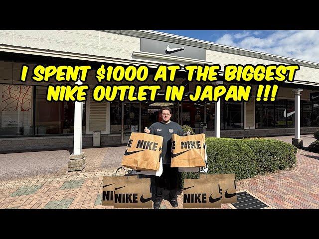 I SPENT $1000 AT THE BIGGEST NIKE OUTLET IN JAPAN!