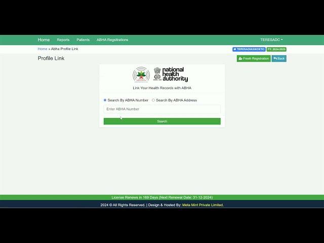 ABHA Profile Link With Lab Report  | ABDM | Meta Mint Health Demo Tutorial, Lab Software, HIMS,