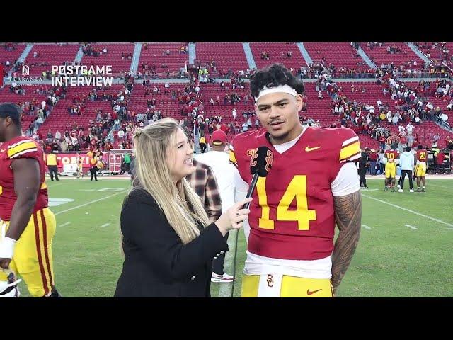 USC QB Jayden Maiava on his first start as a Trojan, win over Nebraska