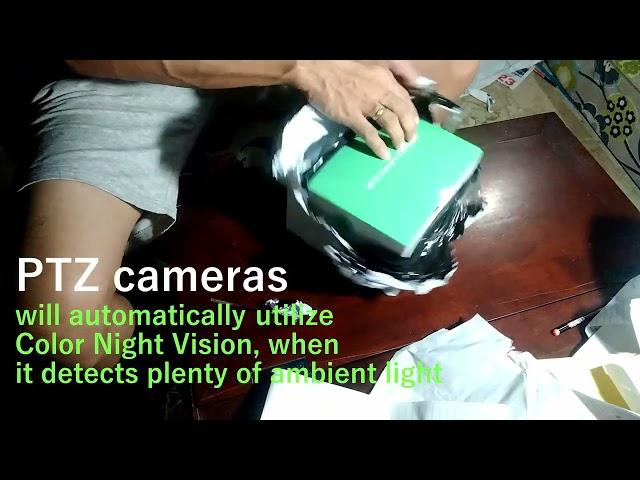 Unboxing wireless IP PTZ Smart Wifi Camera. Outdoor IP  PTZ Security Camera waterproof. Practical