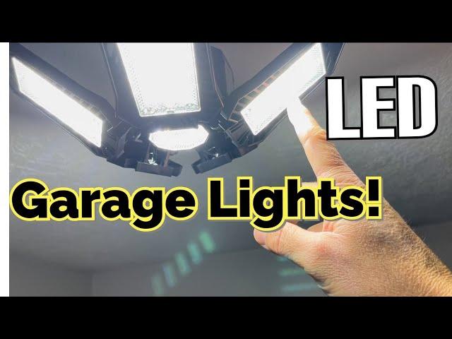 Garage LED lights 100w Adjustable Panels 10,000 lumens 6500K Daylight