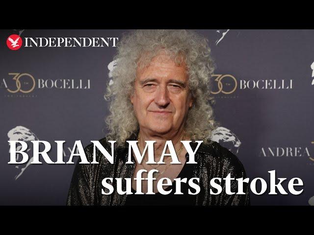 Brian May reveals he suffered a stroke in video message to fans