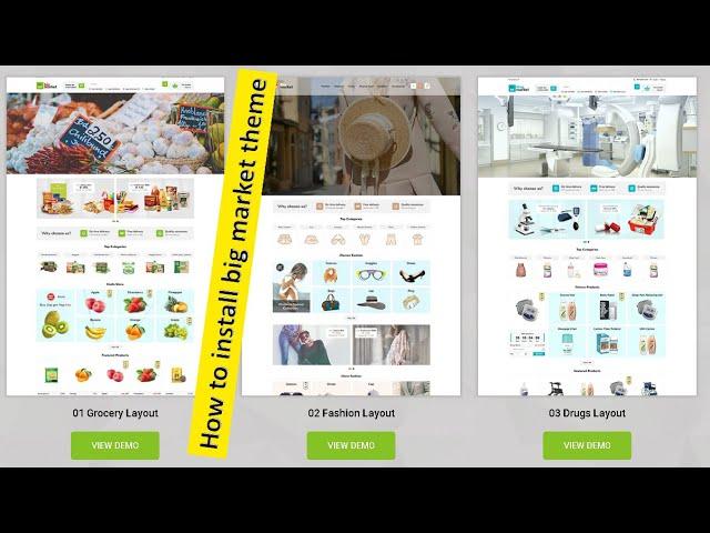 How to install Big Market theme in OpenCart || How to install themes || Install themes in OpenCart