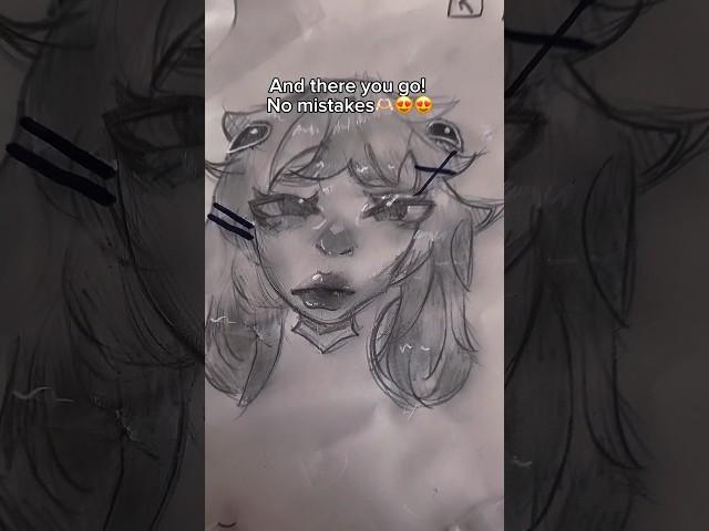 Accidentally ruined your traditional drawing? Don’t worry! Watch and learn// #satire #k1ttencrafts