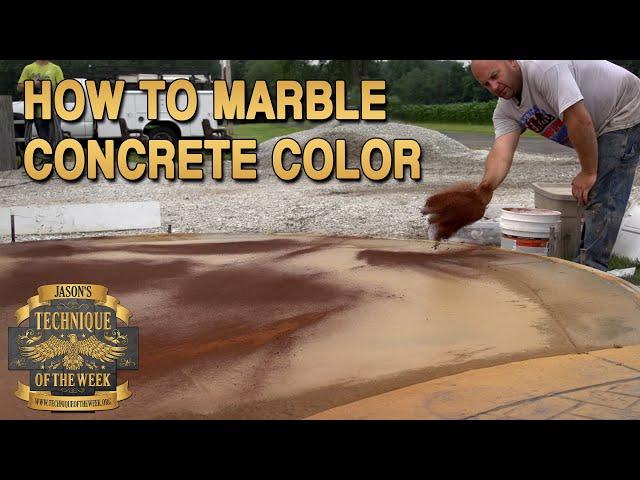 Marbling Concrete Color Hardener