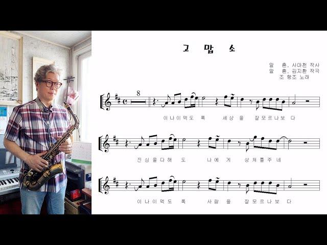 조항조 "고맙소 (Thank You)"  쉬운키 알토색소폰 연주 Alto Saxophone cover