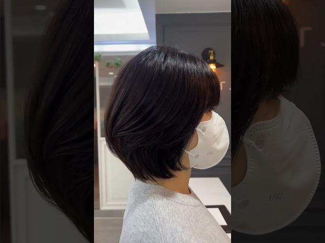 결느낌이 예쁜 단발머리 #단발레이어드컷 #단발머리 #가벼운단발머리 #아뜰리에제이 #압구정미용실 #hairstyle