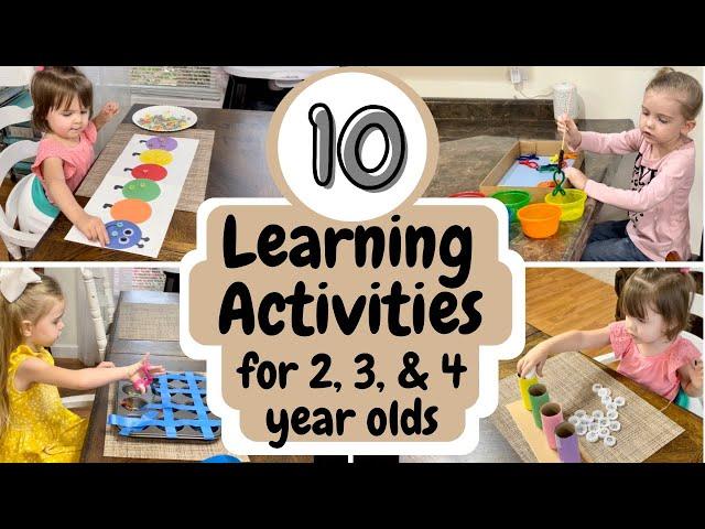 10 Cheap Learning Activities for Toddlers & Preschoolers| Ways to Homeschool Toddlers & Preschoolers