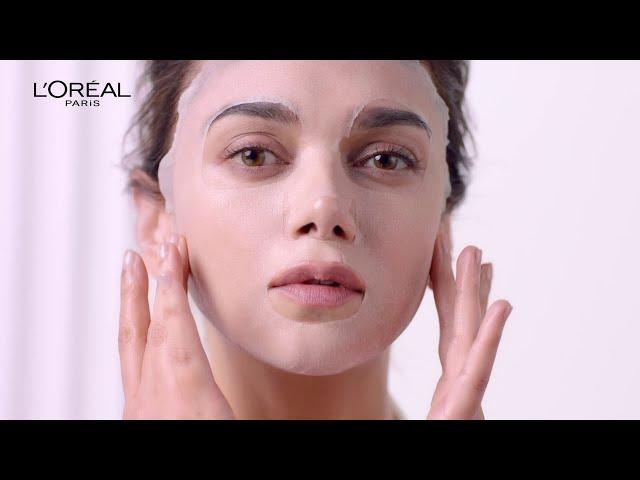 L’Oréal Paris Hyaluronic Acid Fresh-Mix Serum Mask English (20 seconds)