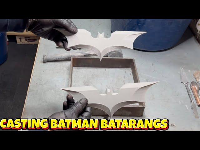 Sand Casting Batman Batarangs - Let's Cook! - Ingot Joe