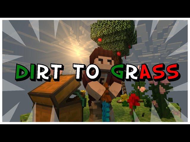 Minecraft Dirt to Grass | Hypixel Skyblock