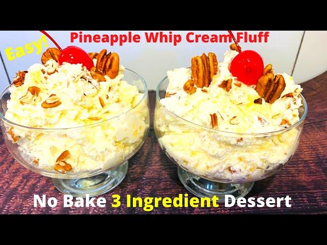 Pecan Pineapple Fluff | Fast #NoBake #Dessert | Tanny Cooks