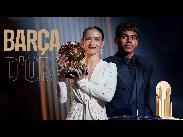 AITANA wins BALLON d'OR. LAMINE YAMAL wins Kopa Trophy. FC Barcelona, BEST Women's Team 2024!!! ️