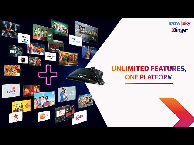 Tata Sky Binge Plus | One Smart Set top Box | Binge Plus All Features Only At  Rs. 2499/-