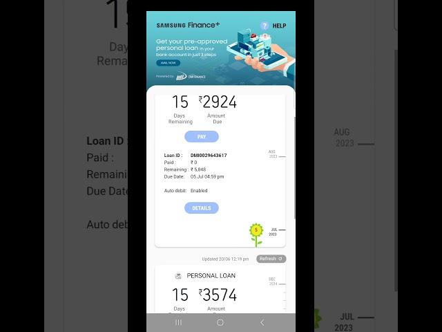 Samsung Finance Pluse, Samsung Dmi Finance Personal Loan Offer