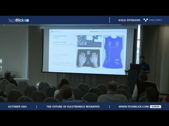 Reliable Mass Production of E-Textiles Using Embroidery Technology | TechBlick 2023 Berlin