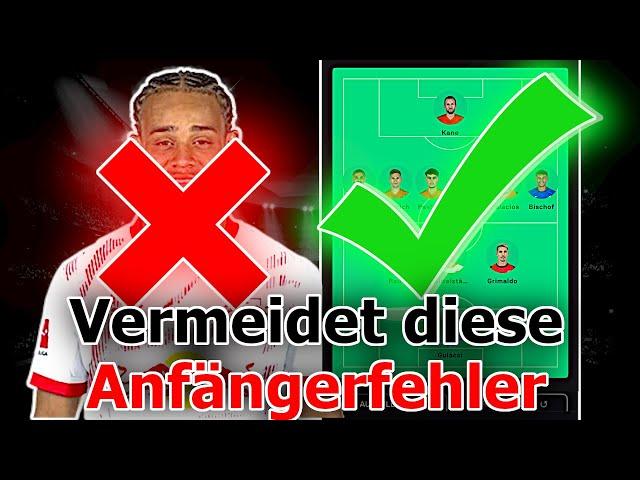 Vermeidet diese ANFÄNGERFEHLER in der Rückrunde - Kickbase Tipps & Tricks I Kickbaseking