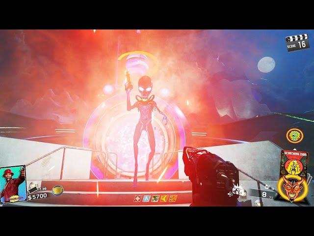 INFINITE WARFARE ZOMBIES - MAIN EASTER EGG BOSS FIGHT GAMEPLAY WALKTHROUGH (ZOMBIES IN SPACELAND)