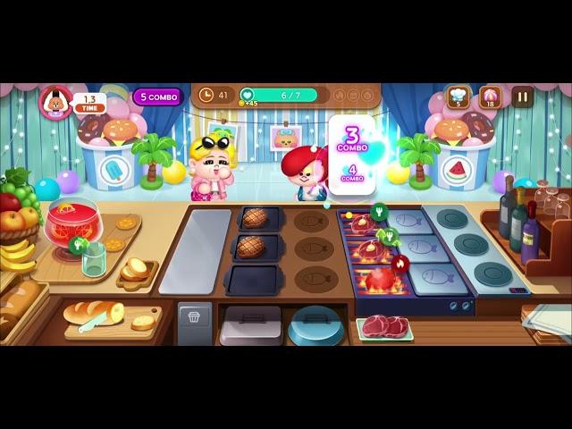 line chef gamplay - restaurant 5 level 2