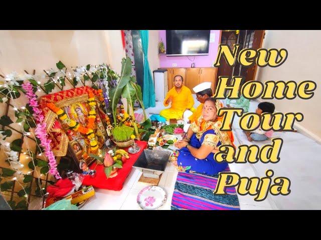 My New Home Tour and Griha Pravesh and Satyanarayan Ji Puja || New House || New Place || New Bombay