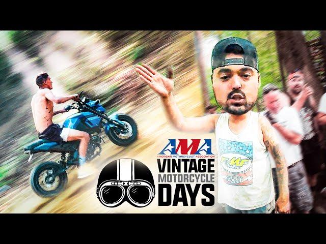 Bikes, Beer & No Helmets.. But We Signed The WAIVER! | AMA Motorcycle Vintage Days 2024