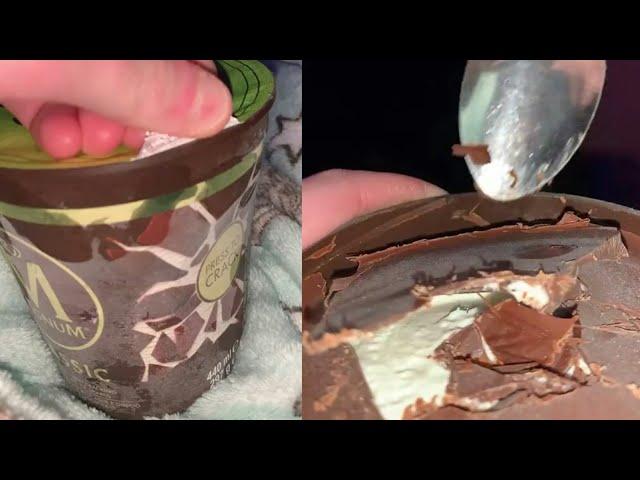 Magnum Ice Cream Chocolate Bucket  ASMR | Satisfying