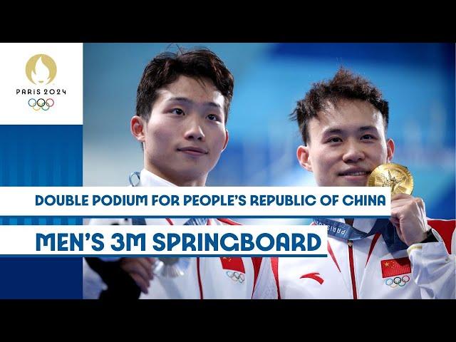 Double Podium for People's Republic of China  | Men's 3m Springboard | #Paris2024 Highlights