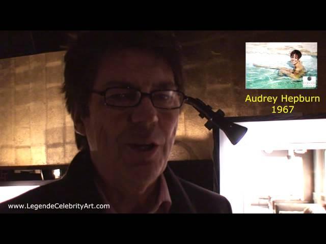 Celebrity DJ Mike Read talks about the poster of Audrey Hepburn