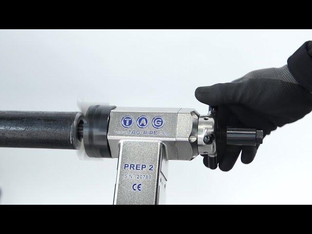 TAG PREP 2 Portable Pipe Bevelling Machine 0.5 - 1.5" (NEW 2021 VERSION)