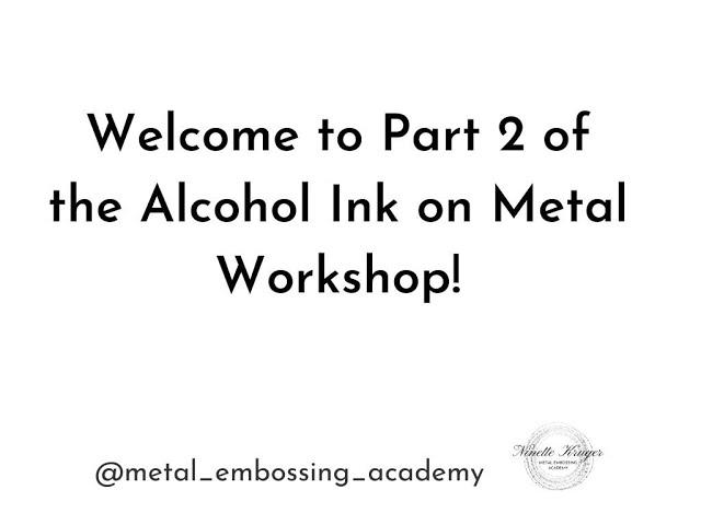 Alcohol Ink Techniques for metal Lesson 2 | Metal Art Tutorial | Ninette Kruger - Wellness