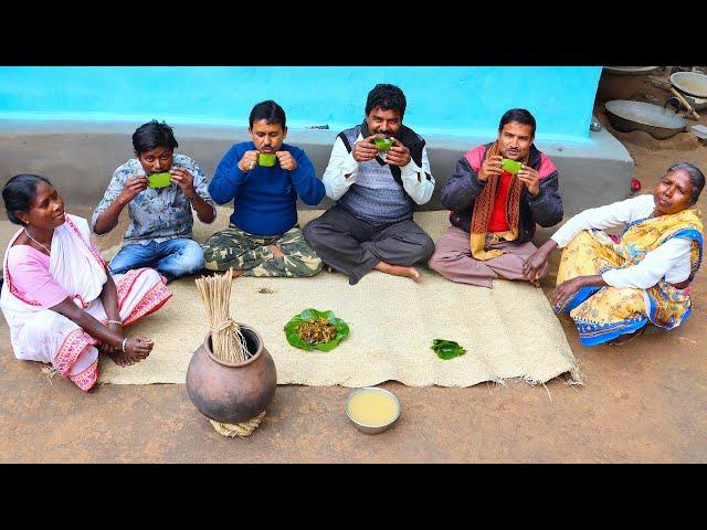 চন্দনের বাড়ির বাদনা পরব | Indian Tribe Famous BADNA PARAB at Chandan house | village cooking vlog