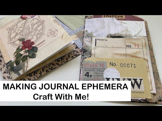 MULTI POCKETS JUNK JOURNAL EPHEMERA - CRAFT WITH ME - DIY - QUICK WEEKEND CRAFTS - EASY!!